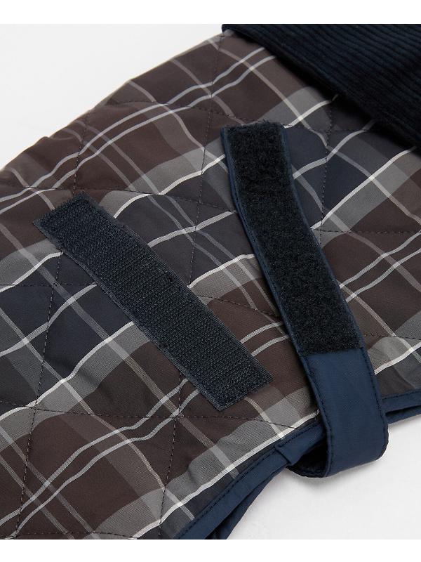Barbour Tartan Dog Coat - Midnight Oak Image 8
