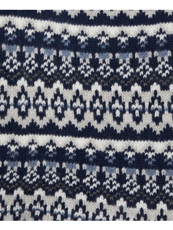Barbour Marlow Fair Isle Dog Jumper - Navy Image 5