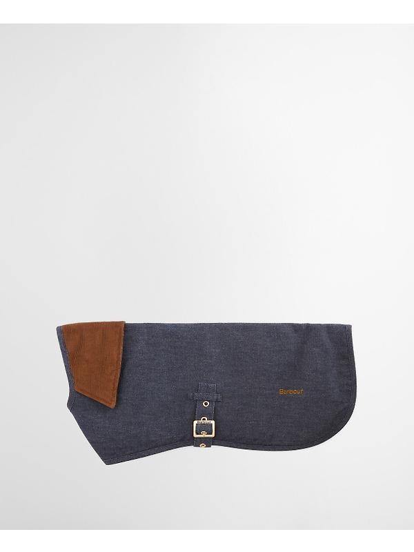 Barbour Denim Drywax Dog Coat - Indigo Image 4