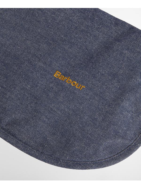 Barbour Denim Drywax Dog Coat - Indigo Image 7