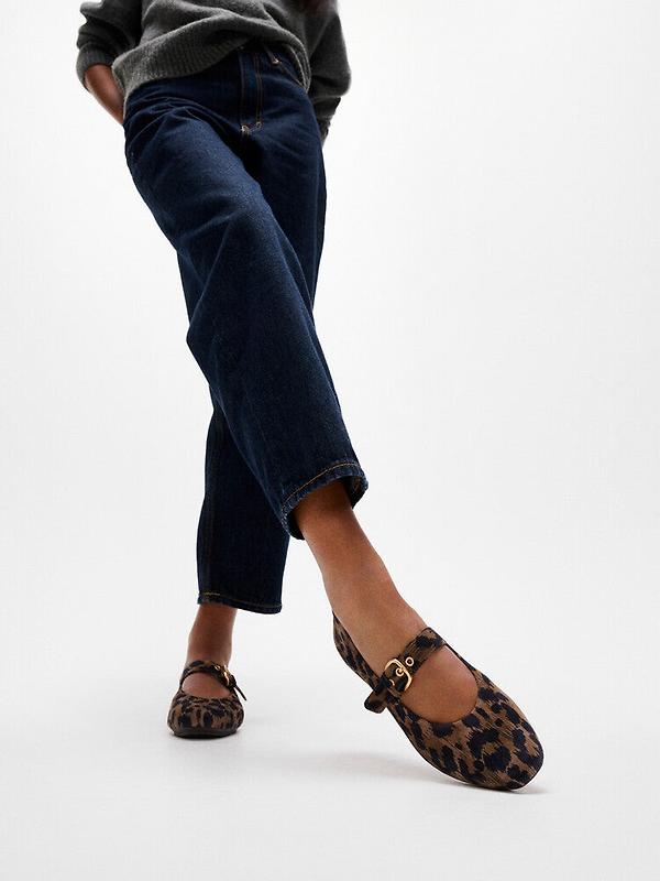 Fitflop Women's DELICATO Leopard Suede Mary Janes - Chocolate Mix Image 11