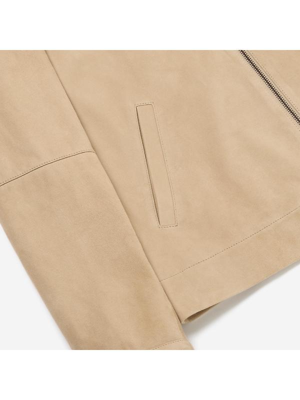 Oliver Sweeney Men's Dimson Suede Biker Jacket - Sand Image 10