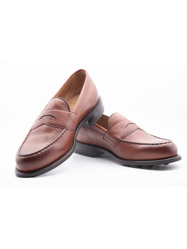 Cheaney Men's Howard R Loafers - Mahogany Grain Leather Image 5