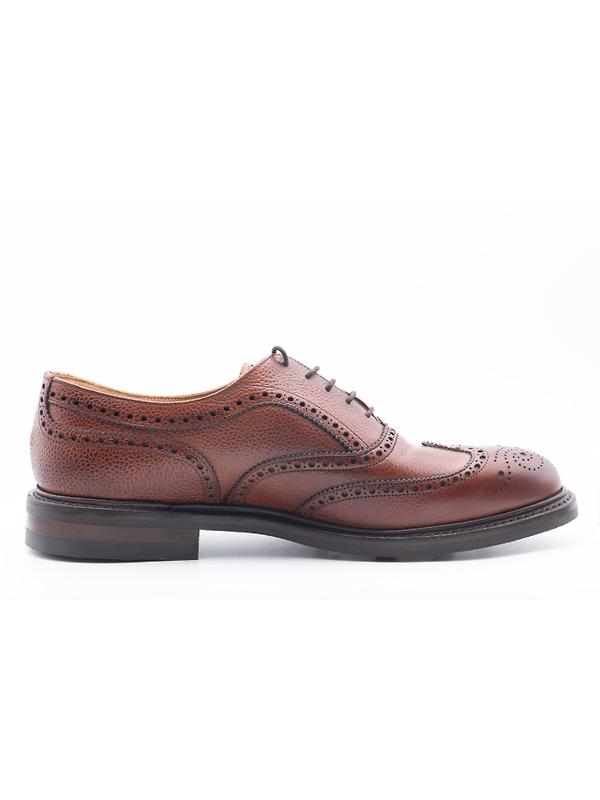 Cheaney Men's Hythe II R Wingcap Oxford Brogues - Mahogany Grain Leather Image 1