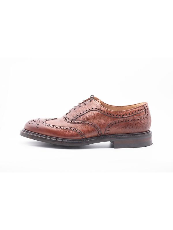 Cheaney Men's Hythe II R Wingcap Oxford Brogues - Mahogany Grain Leather Image 2