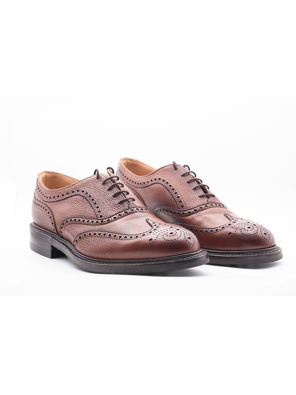 Cheaney Men's Hythe II R Wingcap Oxford Brogues - Mahogany Grain Leather Image 3