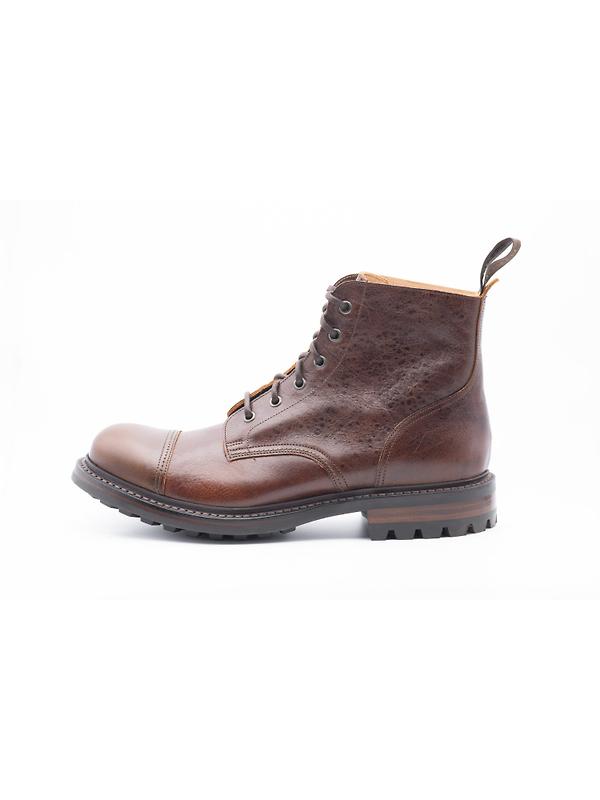 Cheaney Men's Hurricane II C Derby Boots - Whiskey Kudu Leather Image 2