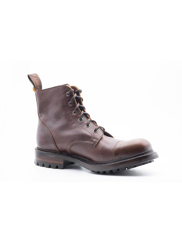 Cheaney Men's Hurricane II C Derby Boots - Whiskey Kudu Leather Image 3