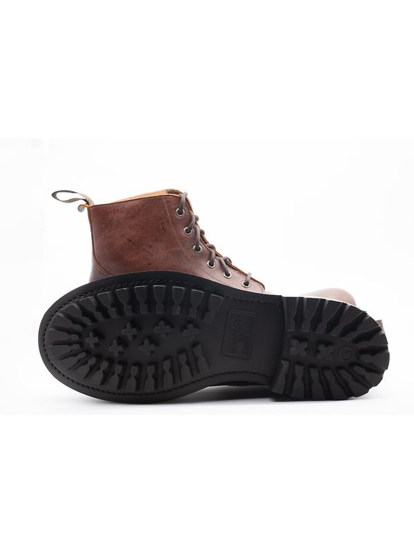Cheaney Men's Hurricane II C Derby Boots - Whiskey Kudu Leather Image 5