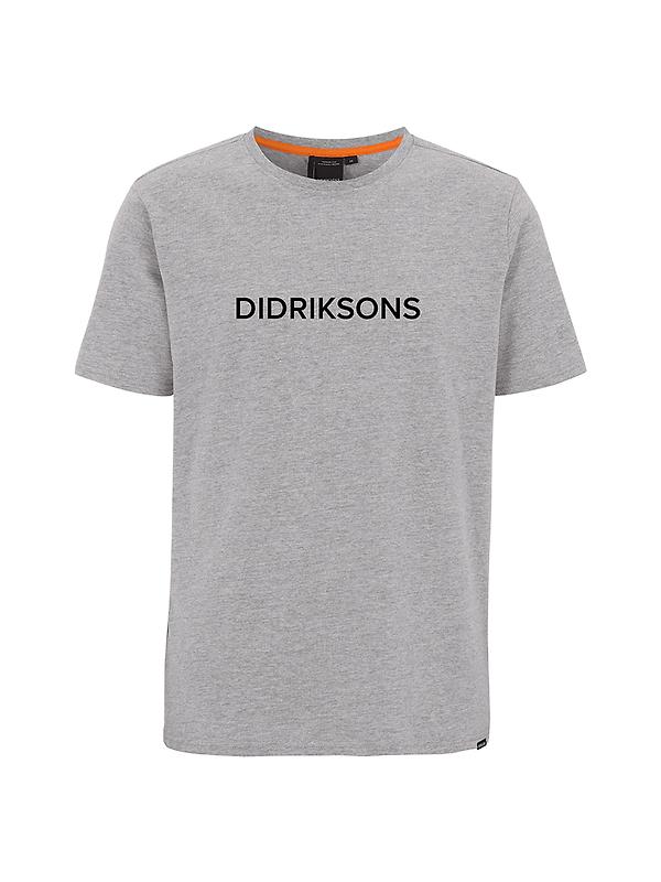 Didriksons Men's Harald T-Shirt - Grey Melange Product Image
