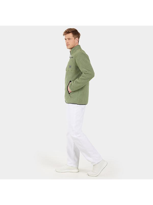 Didriksons Men's Phoenix Full-Zip Fleece Jacket - Light Moss Image 4