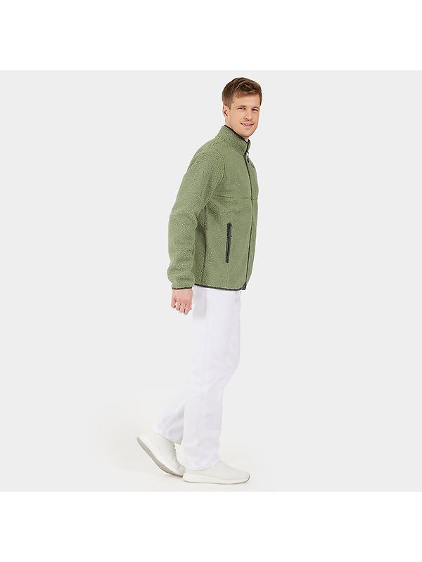 Didriksons Men's Phoenix Full-Zip Fleece Jacket - Light Moss Image 7