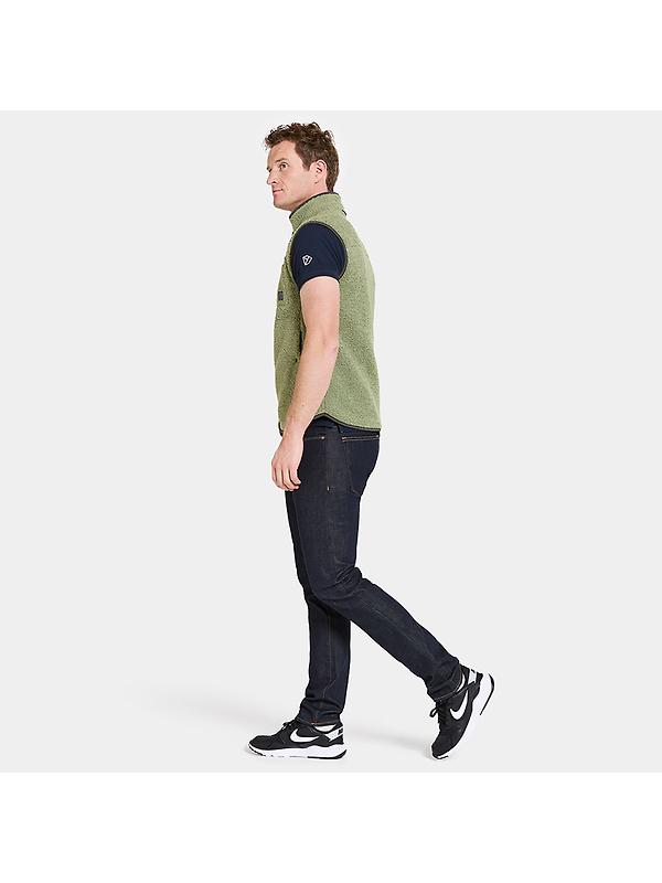 Didriksons Men's Pollux Vest - Light Moss Image 4