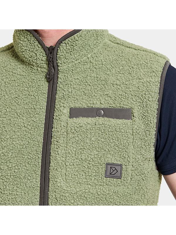 Didriksons Men's Pollux Vest - Light Moss Image 8