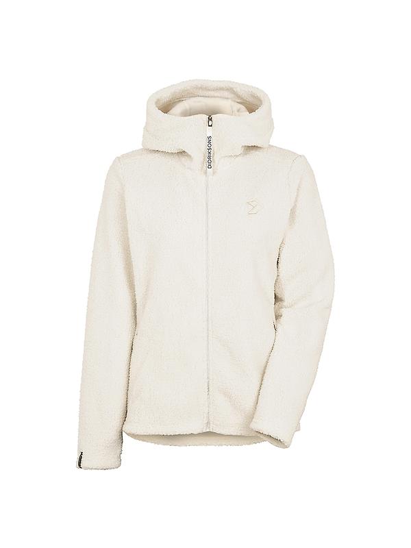 Didriksons Women's Anniken Full-Zip Fleece Jacket - Shell White Image 1