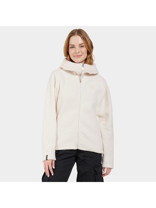 Didriksons Women's Anniken Full-Zip Fleece Jacket - Shell White Image 2
