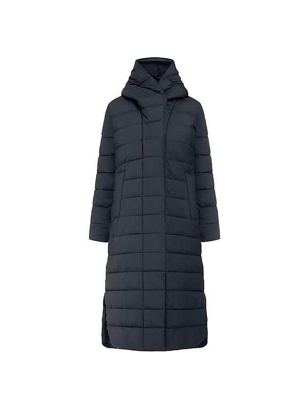 Didriksons Women's Stella Long Parka - Dark Night Blue Image 1