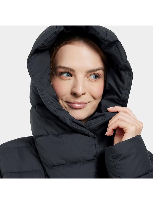 Didriksons Women's Stella Long Parka - Dark Night Blue Image 8