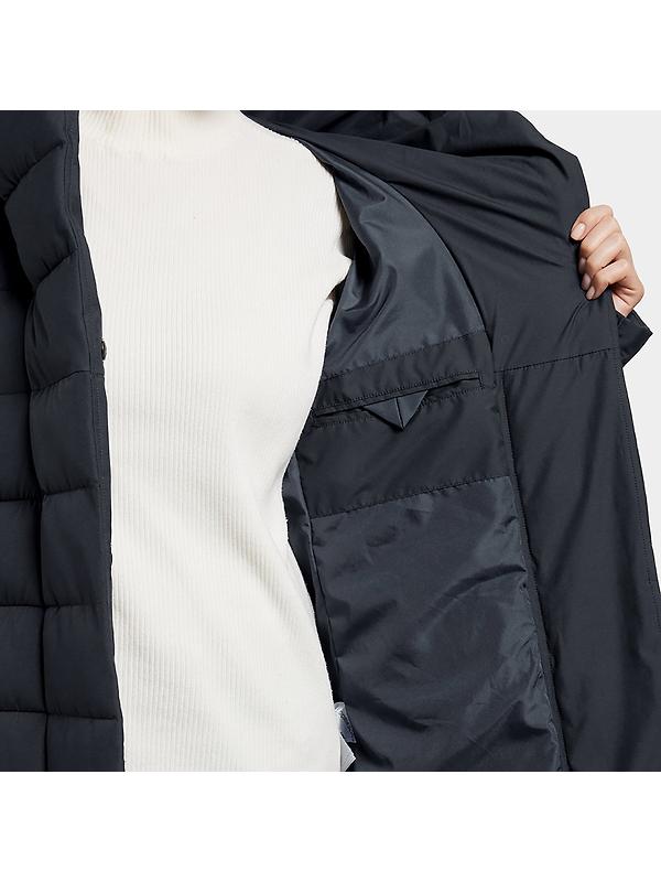 Didriksons Women's Stella Long Parka - Dark Night Blue Image 9