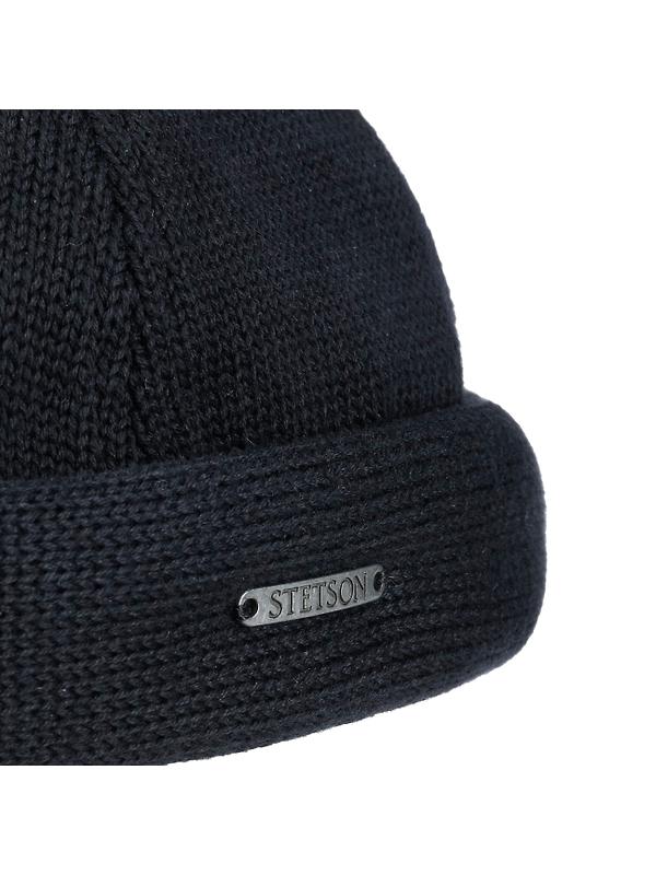 Stetson Docker Cotton Knit Hat - Black Image 5