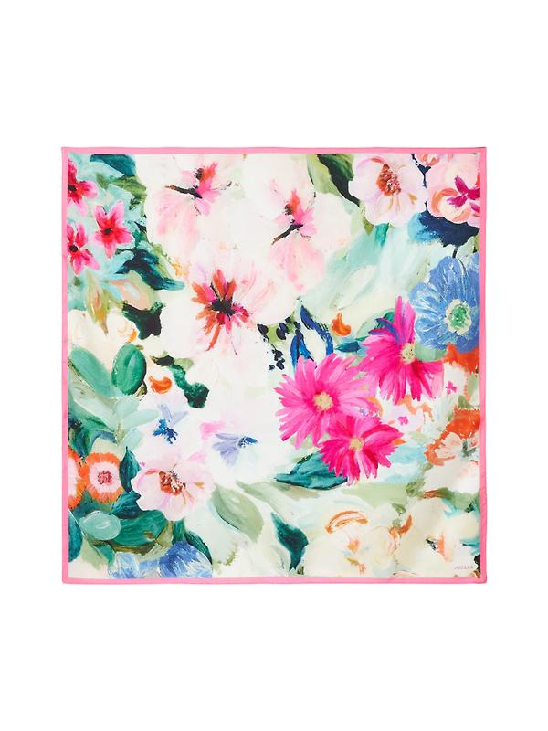 Product image of Joules Women's Bloomfield Silk Scarf - Multi Floral