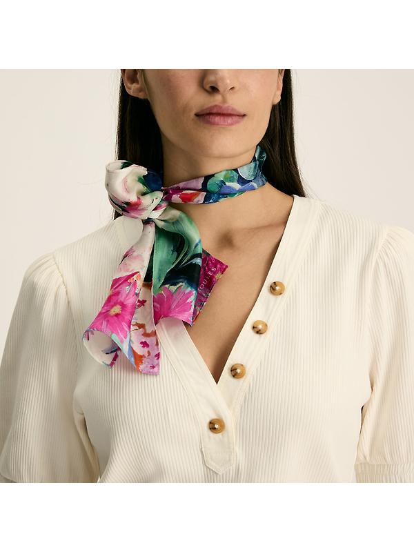 Joules Women's Highgrove Skinny Scarf - Multi Floral Image 2