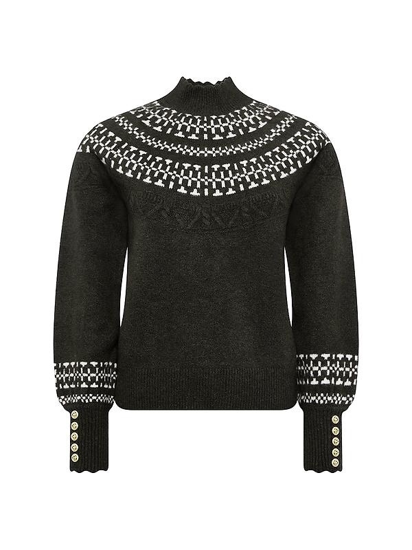 Holland Cooper Women's Elodie Roll Neck Knit - Forest Green Image 1