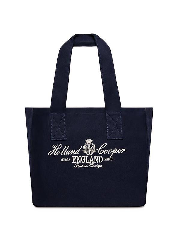 Holland Cooper Women's Essential Tote Bag - Navy Ecru Image 1
