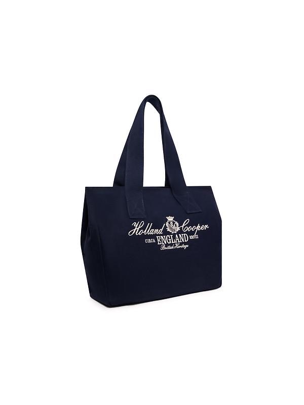 Holland Cooper Women's Essential Tote Bag - Navy Ecru Image 5