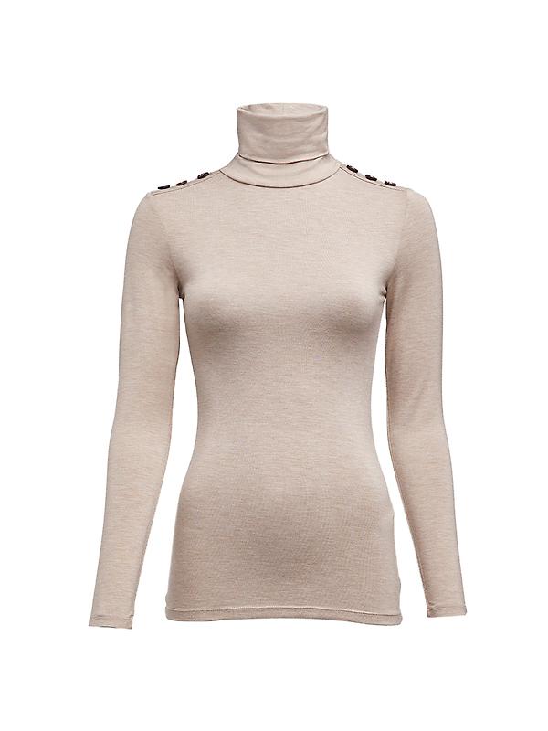 Holland Cooper Women's Essential Roll Neck - Oatmeal Image 1