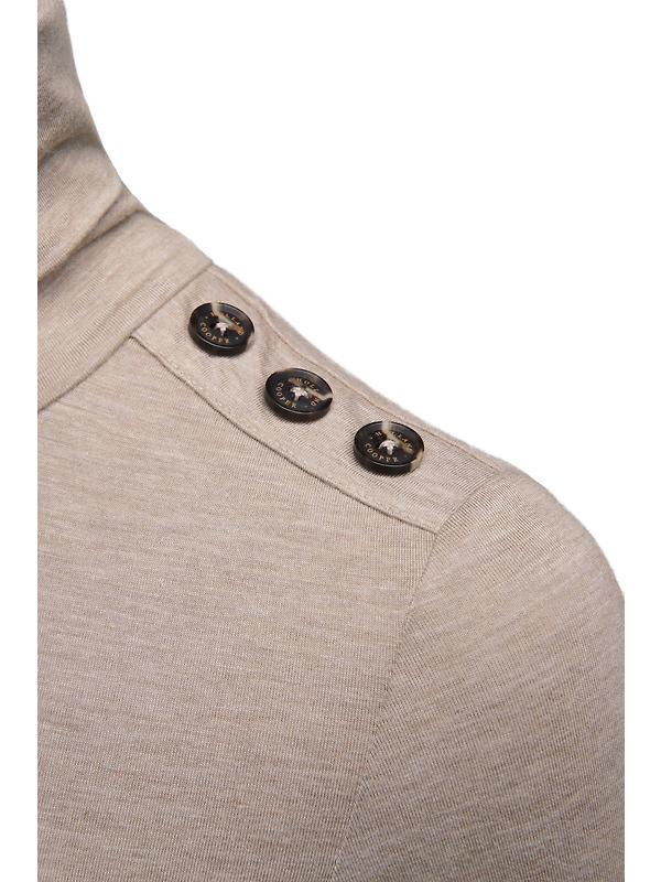 Holland Cooper Women's Essential Roll Neck - Oatmeal Image 9