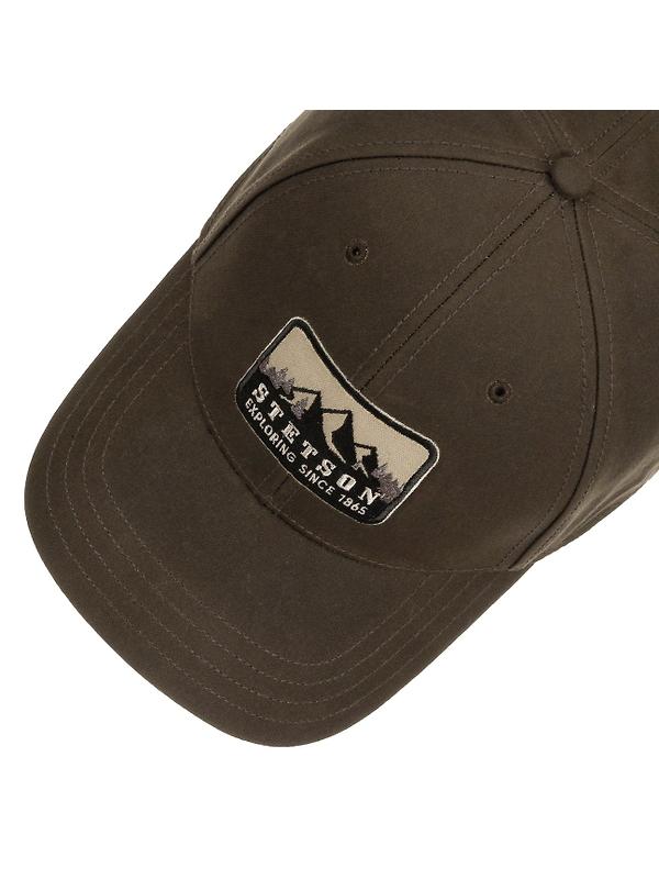 Stetson Exploring Since 1865 Waxed Cotton Baseball Cap - Dark Brown Image 2