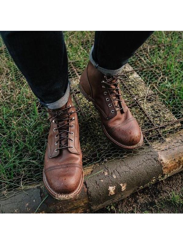 Red Wing Iron Ranger 6" Boot Harness Leather - Amber - Style 8111 Image 10