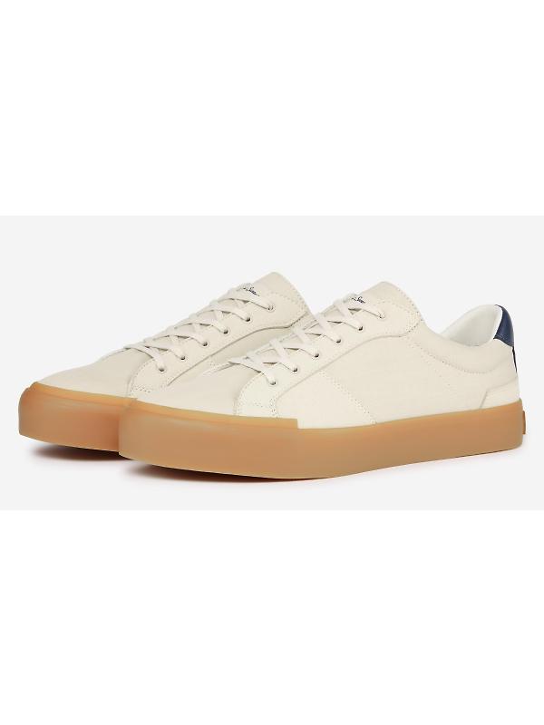 Oliver Sweeney Men's Eyke Canvas Retro Trainers - Off White Image 2