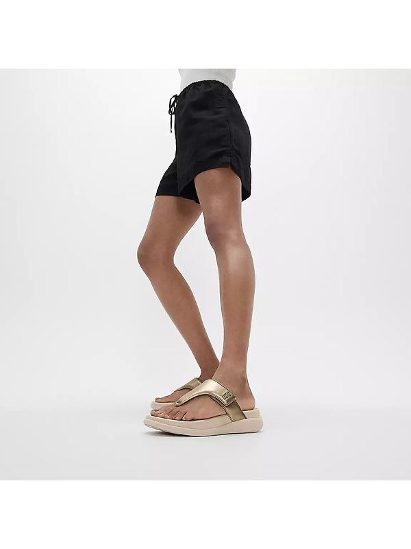 FitFlop Women's F-MODE GO Adjustable Toe-Post Sandals - Platino Image 2