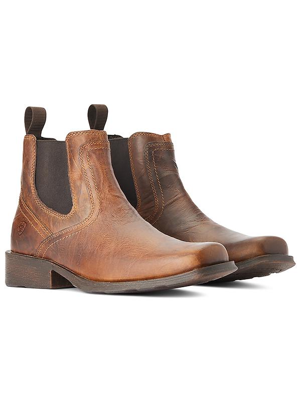 Ariat Men's Midtown Rambler Western Boots - Barn Brown Image 1