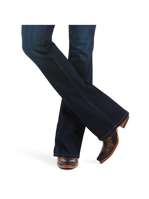 Ariat Women's R.E.A.L. High Rise Ballary Boot Cut Jeans - Pennsylvania Image 4