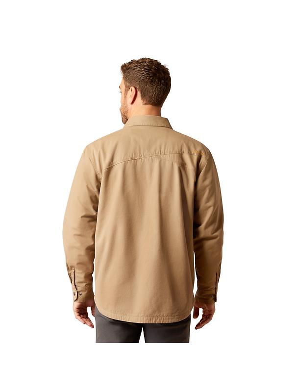 Ariat Men's Rebar Canvas Shirt Jacket - Khaki Image 2