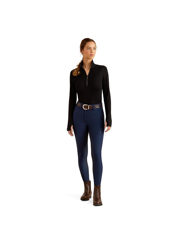 Ariat Women's Cheviot 1/4 Zip Baselayer - Black Image 4