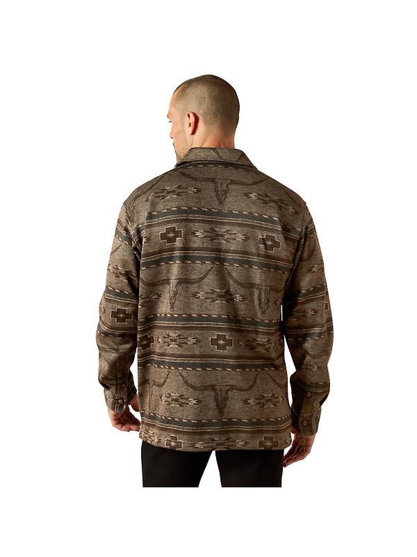 Ariat Men's Caldwell Printed Shirt Jacket - Beige Image 2