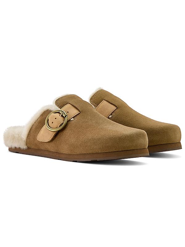 Ariat Women's Country Sherpa Mules - Ranch Brown Suede Image 1