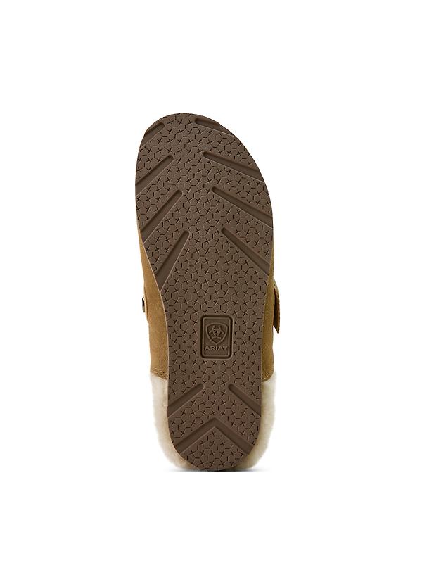 Ariat Women's Country Sherpa Mules - Ranch Brown Suede Image 6