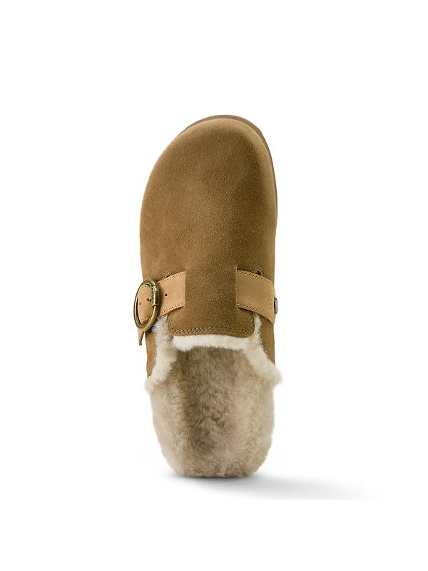 Ariat Women's Country Sherpa Mules - Ranch Brown Suede Image 7