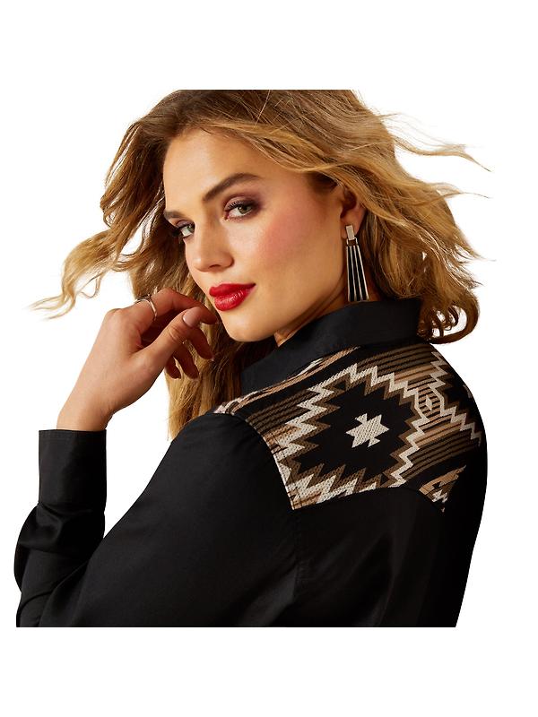 Ariat Women's Dawn Western Shirt - Black Image 3
