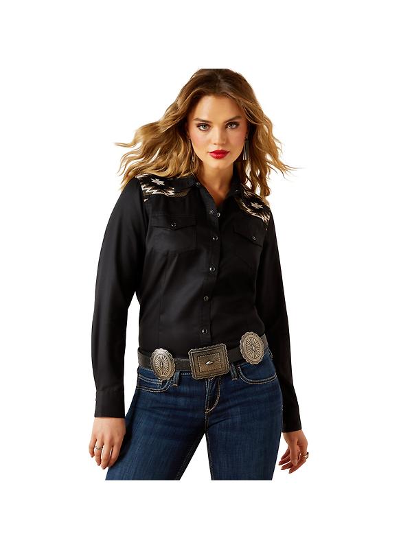 Ariat Women's Dawn Western Shirt - Black Image 6