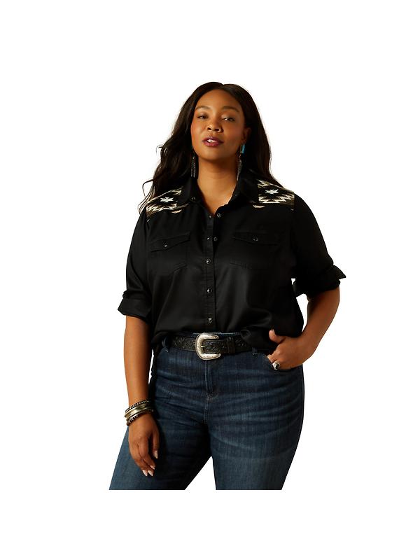 Ariat Women's Dawn Western Shirt - Black Image 5