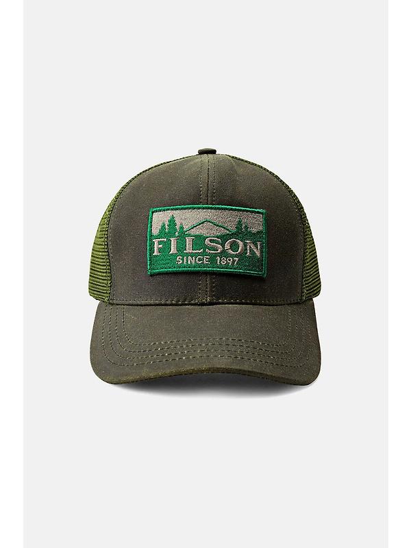 Filson Logger Tin Cloth Mesh Cap - Otter Green Image 3