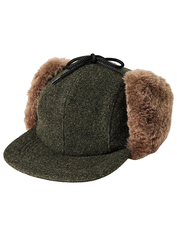 Filson Double Mackinaw Wool Cap - Forest Green/Acorn Image 1