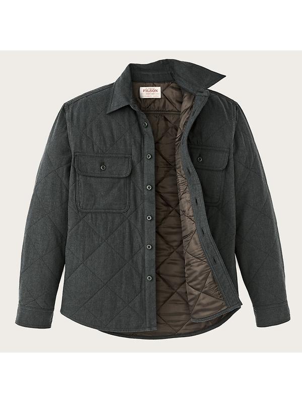 Filson Men's Insulated Flannel Shirt - Charcoal Image 4