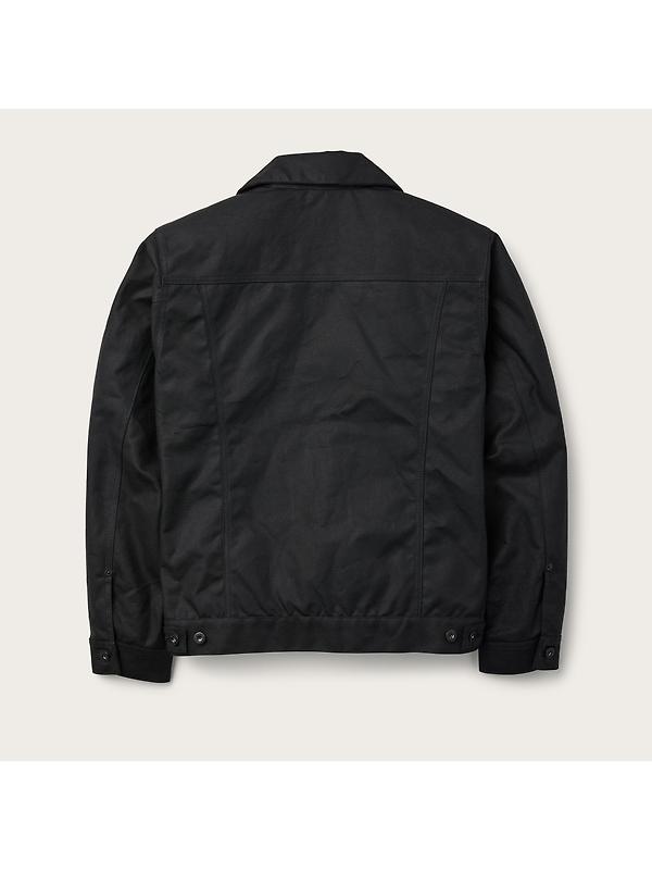 Filson Men's Tin Cloth Short Lined Cruiser Jacket - Black Image 2